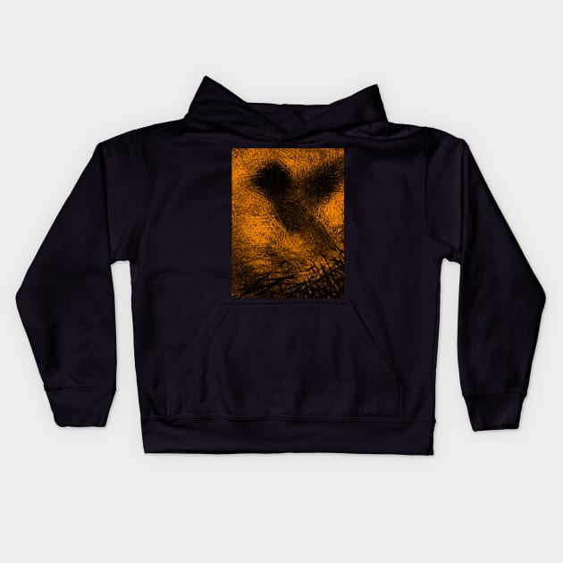 Bird Flying the Nest Abstract Kids Hoodie by kerimeart